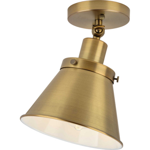 Progress Lighting - P350199-163 - One Light Flush Mount - Hinton - Vintage Brass
