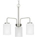 Progress Lighting - P400274-009 - Three Light Chandelier - Merry - Brushed Nickel