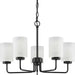 Progress Lighting - P400275-031 - Five Light Chandelier - Merry - Matte Black