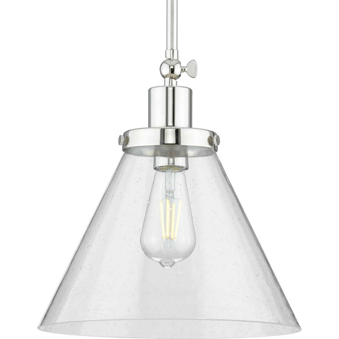 Progress Lighting - P500324-104 - One Light Pendant - Hinton - Polished Nickel