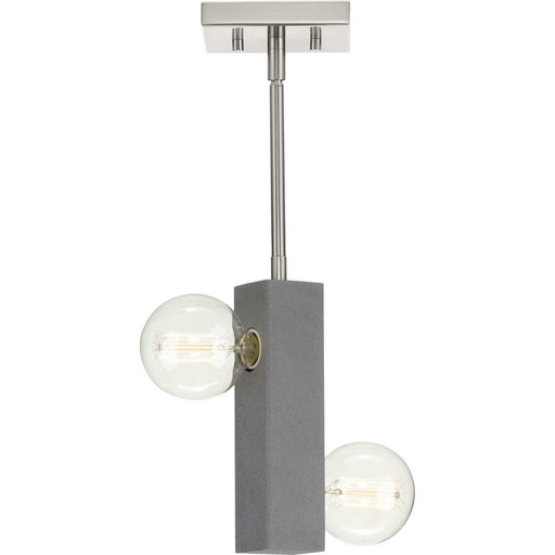 Progress Lighting - P500328-009 - Two Light Pendant - Mill Beam - Brushed Nickel