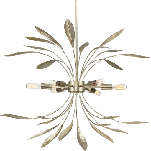 Progress Lighting - P500415-176 - Six Light Pendant - Mariposa - Gilded Silver