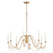 Maxim - 12168GL - Eight Light Chandelier - Plumette - Gold Leaf