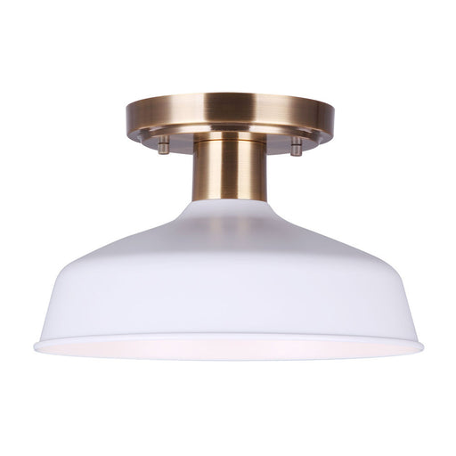 Canarm - ISF1055A01GDW - Semi Flush Mount - Gold and White