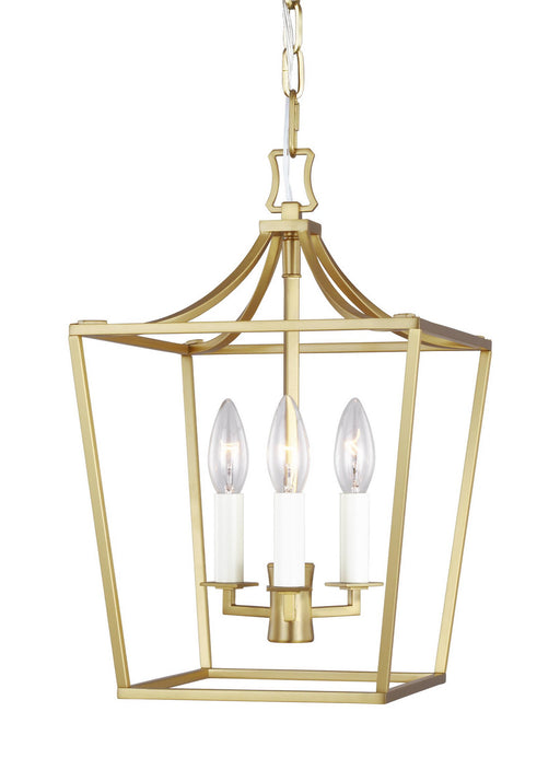 Generation Lighting - CC1433BBS - Three Light Mini Lantern - Southold - Burnished Brass