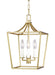 Generation Lighting - CC1433BBS - Three Light Mini Lantern - Southold - Burnished Brass