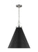 Generation Lighting - CP1281MBKPN - One Light Pendant - WELLFLEET - Midnight Black