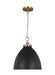 Generation Lighting - CP1291MBKBBS - One Light Pendant - WELLFLEET - Midnight Black