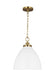 Generation Lighting - CP1291MWTBBS - One Light Pendant - WELLFLEET - Matte White