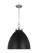 Generation Lighting - CP1301MBKPN - One Light Pendant - WELLFLEET - Midnight Black