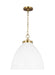 Generation Lighting - CP1301MWTBBS - One Light Pendant - WELLFLEET - Matte White