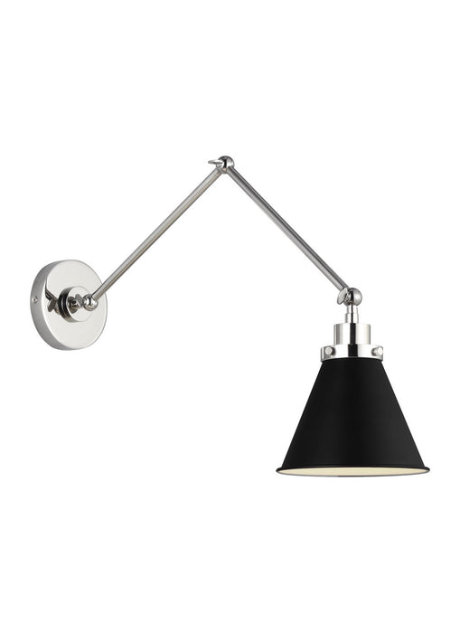 Generation Lighting - CW1151MBKPN - One Light Wall Sconce - WELLFLEET - Midnight Black