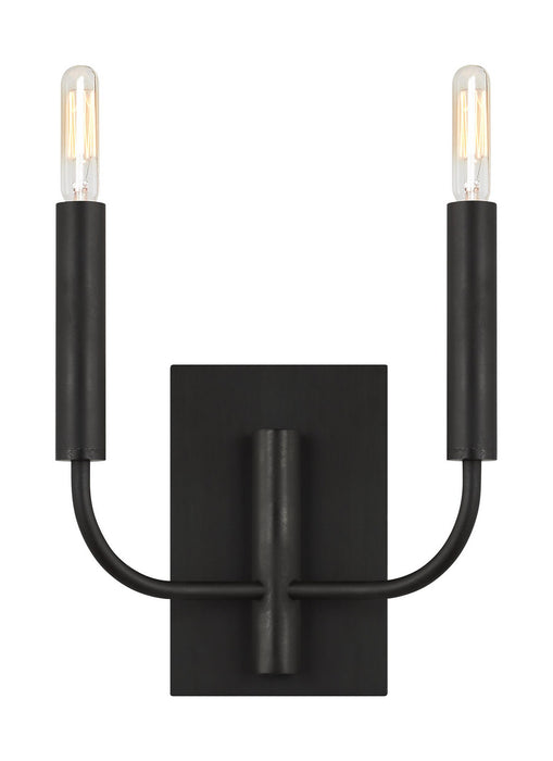 Generation Lighting - EW1002AI - Two Light Wall Sconce - BRIANNA - Aged Iron