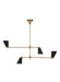 Generation Lighting - TC1104BBS - Four Light Chandelier - Signoret - Burnished Brass