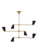 Generation Lighting - TC1116BBS - Six Light Chandelier - Signoret - Burnished Brass