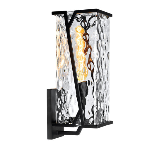 Norwell Lighting - 1250-MB-CW - One Light Wall Sconce - Waterfall Large Wall Mount - Matte Black