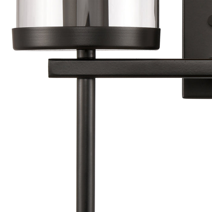 Two Light Bath Bar from the Oakland collection in Black finish