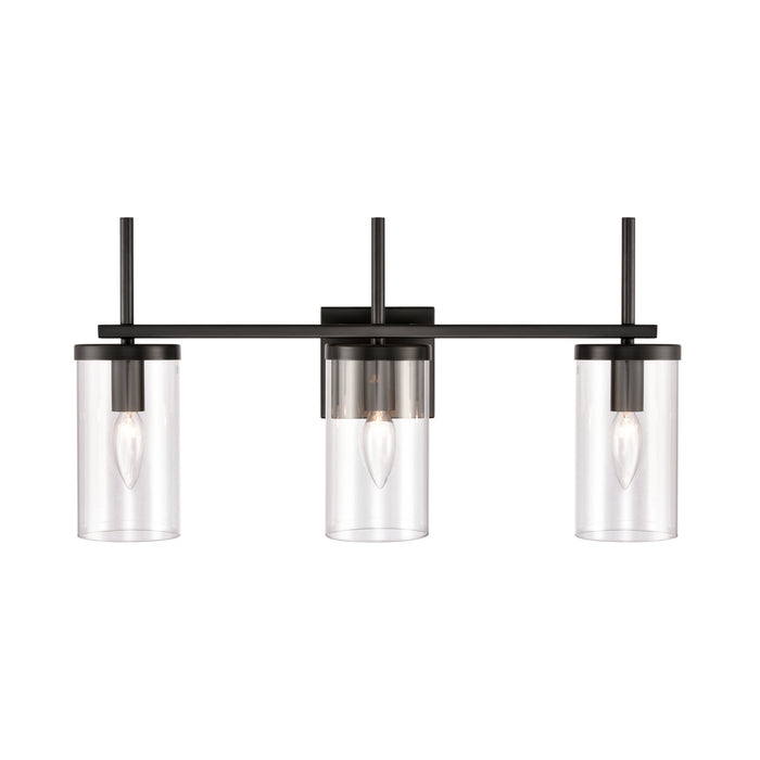 Three Light Bath Bar from the Oakland collection in Black finish