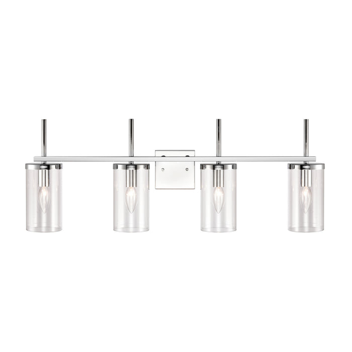 Four Light Bath Bar from the Oakland collection in Chrome finish