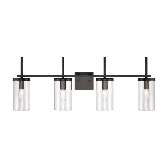 Four Light Bath Bar from the Oakland collection in Black finish