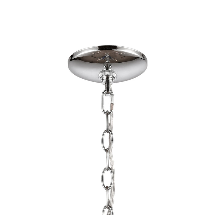 Nine Light Chandelier from the Oakland collection in Chrome finish