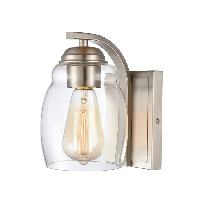 One Light Wall Sconce from the Calistoga collection in Brushed Nickel finish
