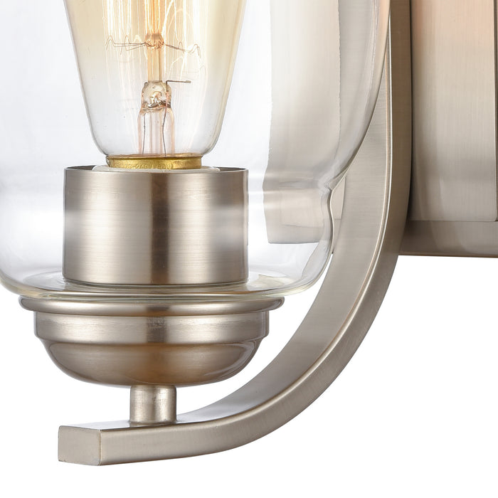 One Light Wall Sconce from the Calistoga collection in Brushed Nickel finish