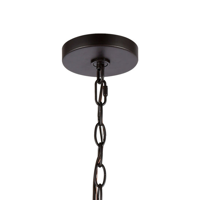 Nine Light Chandelier from the Calistoga collection in Oil Rubbed Bronze finish
