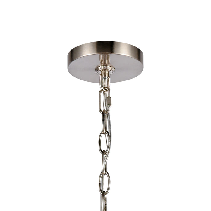 Nine Light Chandelier from the Calistoga collection in Brushed Nickel finish