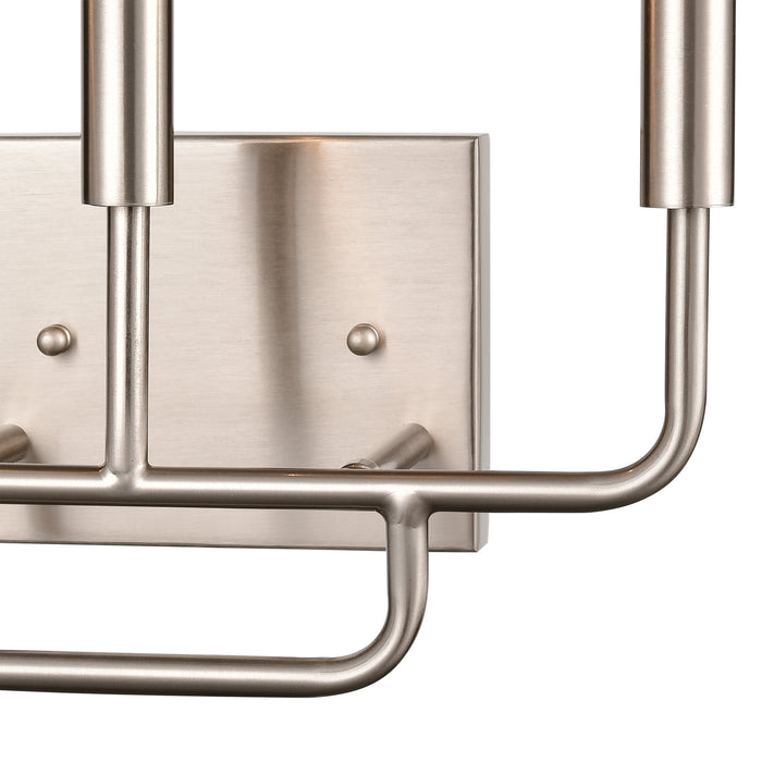 Three Light Bath Bar from the Park Slope collection in Brushed Nickel finish