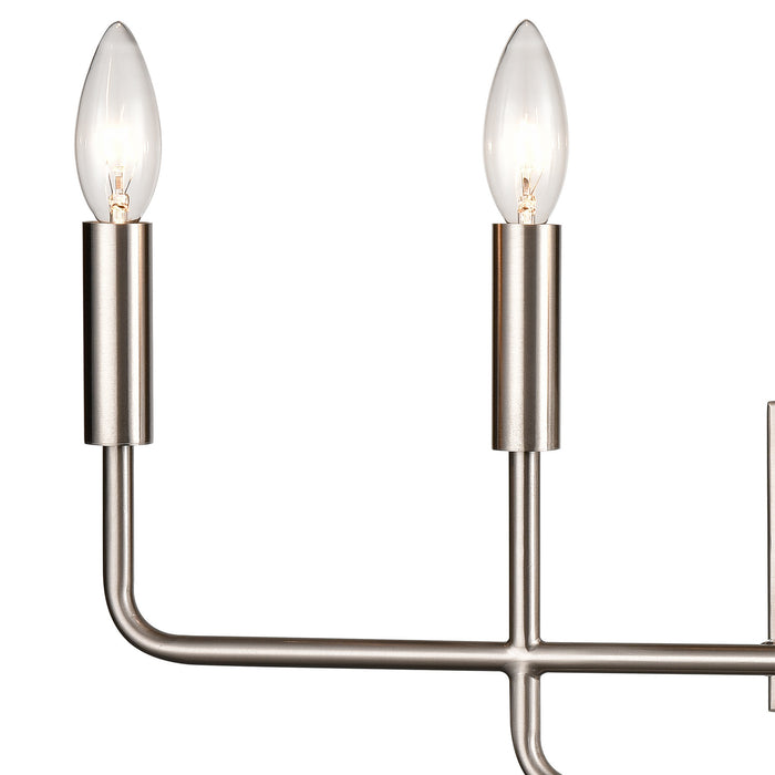 Five Light Bath Bar from the Park Slope collection in Brushed Nickel finish
