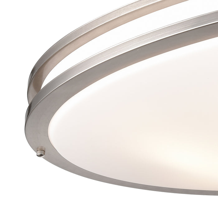 Six Light Flush Mount from the Clarion collection in Brushed Nickel finish