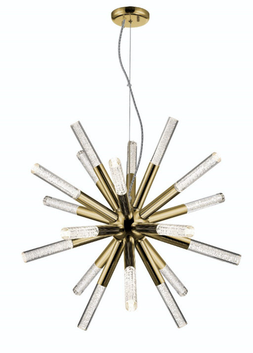 Zeev Lighting - CD10232-LED-GB - LED Chandelier - Empire - Golden Brass With Seeded Acrylic