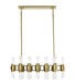 Zeev Lighting - CD10367-24-AGB - 24 Light Chandelier - Pillar - Aged Brass With Glass