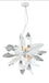 Zeev Lighting - P30086-6-BB+MW - Pendant - Bloom - Brushed Brass / Matte White