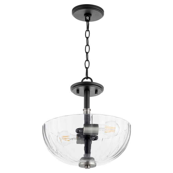 Quorum - 210-6965 - Two Light Dual Mount - Monarch - Noir w/ Satin Nickel
