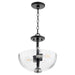Quorum - 210-6965 - Two Light Dual Mount - Monarch - Noir w/ Satin Nickel
