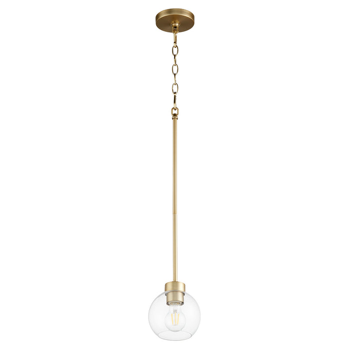 Quorum - 3317-80 - One Light Pendant - Voln - Aged Brass