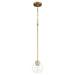 Quorum - 3317-80 - One Light Pendant - Voln - Aged Brass