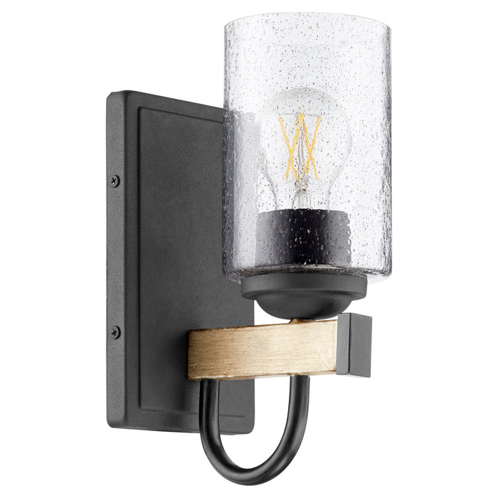 Quorum - 5140-1-69 - One Light Wall Mount - Noir w/ Driftwood finish