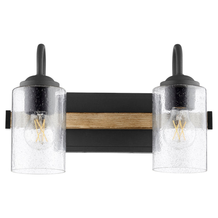 Quorum - 5140-2-69 - Two Light Vanity - Noir w/ Driftwood finish
