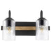 Quorum - 5140-2-69 - Two Light Vanity - Noir w/ Driftwood finish