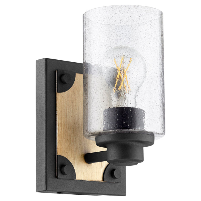Quorum - 5143-1-69 - One Light Wall Mount - Noir w/ Driftwood finish