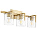 Quorum - 5190-3-80 - Three Light Vanity - Aged Brass