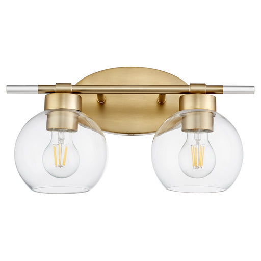 Quorum - 5317-2-80 - Two Light Vanity - Voln - Aged Brass