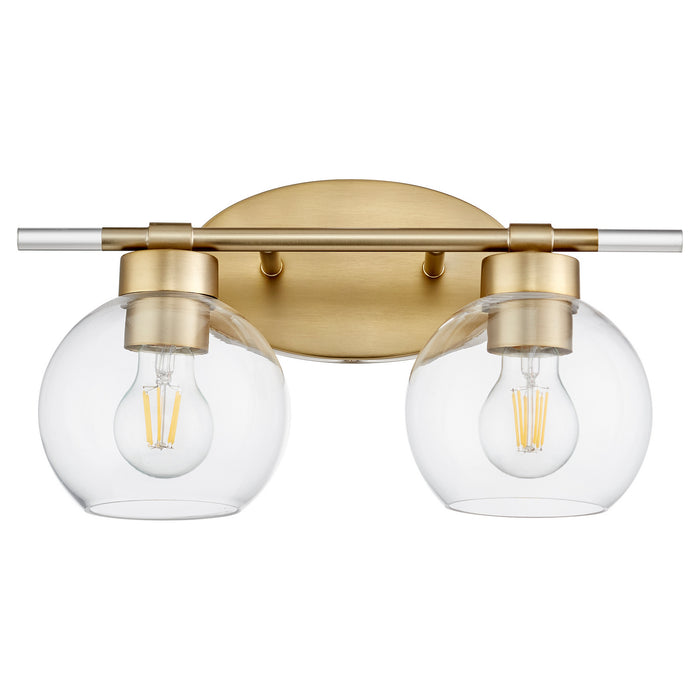 Quorum - 5317-2-80 - Two Light Vanity - Voln - Aged Brass