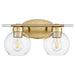 Quorum - 5317-2-80 - Two Light Vanity - Voln - Aged Brass