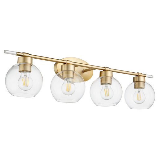 Quorum - 5317-4-80 - Four Light Vanity - Voln - Aged Brass
