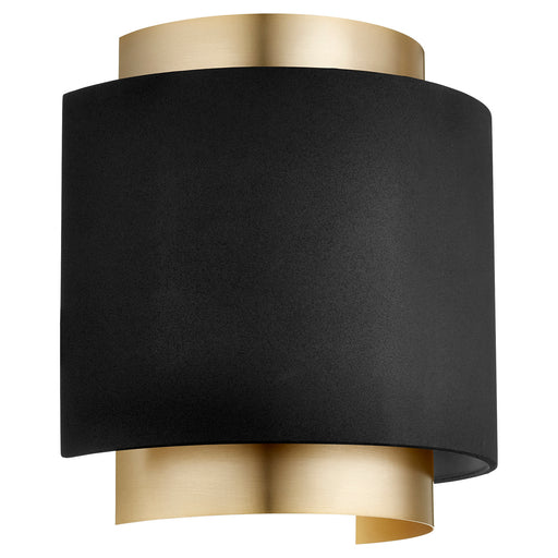 Quorum - 5610-6980 - One Light Wall Sconce - Noir w/ Aged Brass