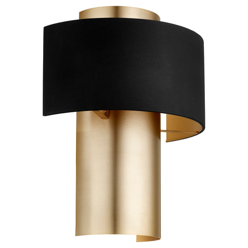 Quorum - 5611-6980 - One Light Wall Sconce - Noir w/ Aged Brass
